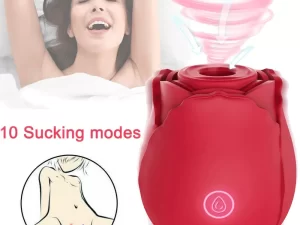 Rose Vibrator Powerful Suction Cup